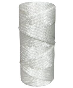 Cordão agulhado 4mm Rolo com 90 metros – Cor: Branco