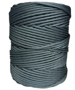 Corda Náutica de Polipropileno 4mm com 100 metros – Cor: Cinza