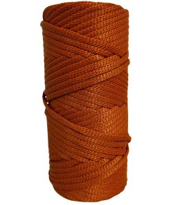 Cordão agulhado 5mm Rolo com 100 metros – Cor: Terracota