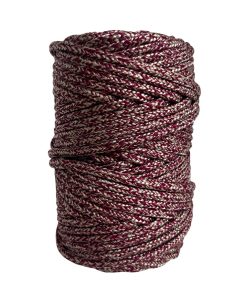 Corda Náutica de Polipropileno 5mm (50 Metros) – Cor: Vinho Mesclado Com Rami