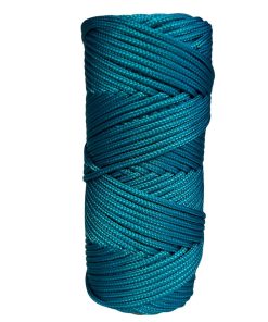 Corda Náutica de Polipropileno 3mm Rolo com 25 metros – Cor: Azul Turquesa
