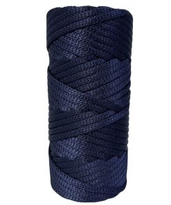 Cordão agulhado 4mm Rolo com 180 metros – Cor: Azul marinho