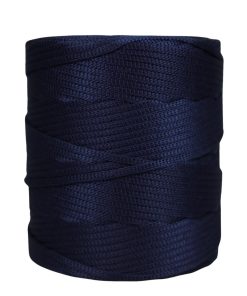 Cordão agulhado 5mm Rolo com 300 metros - Cor: Azul Marinho
