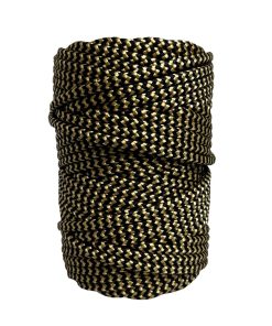 Corda Náutica de Polipropileno 5mm (50 Metros) – Cor: Bege Com Preto ( ZigZag)