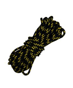 Corda Náutica de Polipropileno 5,0mm Com 10 metros – Cor: Preto Com 3 Listras Amarelo
