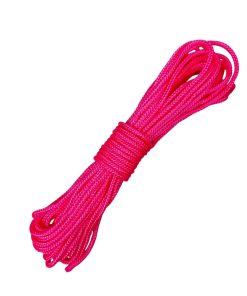 Corda Náutica de Polipropileno 4mm Rolo com 15 metros – Cor: Rosa Fluorescente