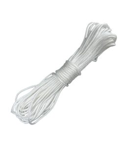 Corda Náutica de Polipropileno 4mm Rolo com 15 metros – Cor: Branco