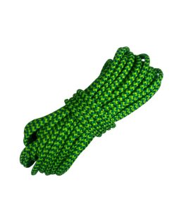 Corda Náutica de Polipropileno 6mm Por Metro – Cor: Verde Pistache Com Verde Cabaré ( Zig Zag )