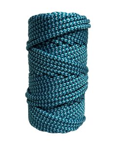 Corda Náutica de Polipropileno 6mm (50 Metros) – Cor: Azul Bebê Com Azul Turquesa ( Zig Zag )