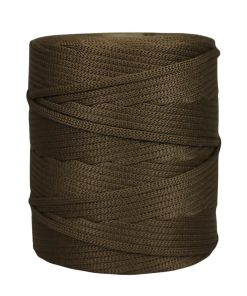 Cordão agulhado 4mm Rolo com 360 metros – Cor: Caramelo