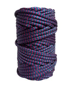Corda Náutica de Polipropileno 6mm (50 Metros) – Cor: Pink Com Azul Turquesa ( Zig Zag )
