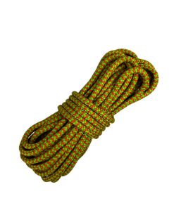 Corda Náutica de Polipropileno 6mm Por Metro – Cor: Laranja Com Verde Pistache ( Zig Zag )