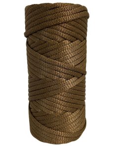 Cordão agulhado 4mm Rolo com 90 metros – Cor: Caramelo - Imagem 1