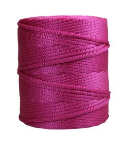 Cordão agulhado 5mm Rolo com 300 metros - Cor: Pink