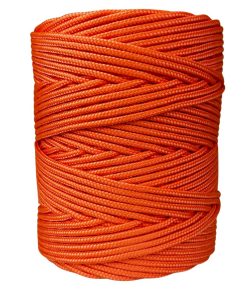 Corda Náutica de Polipropileno 4mm com 100 metros – Cor: Laranja