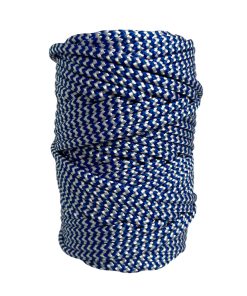Corda Náutica de Polipropileno 5mm (50 Metros) – Cor: Azul Royal Com Branco ( ZigZag ) - Imagem 1