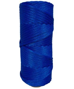 Cordão agulhado 4mm Rolo com 90 metros – Cor: Azul Royal