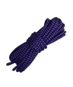 Corda Náutica de Polipropileno 6mm Por Metro – Cor: Violeta Com Azul Marinho ( Zig Zag ) - Imagem 1
