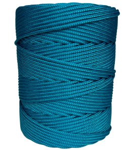 Corda Náutica de Polipropileno 3mm com 100 metros – Cor: Azul Turquesa