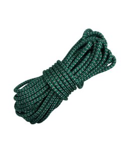 Corda Náutica de Polipropileno 5,0mm Com 10 metros – Cor: Verde Cabaré Com Prata ( Zig Zag )