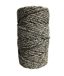 Corda Náutica de Polipropileno 5mm (50 Metros) – Cor: Areia Mesclado Com Preto - Imagem 1