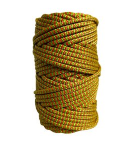 Corda Náutica de Polipropileno 5mm (50 Metros) – Cor: Laranja Com Verde Pistache ( ZigZag )
