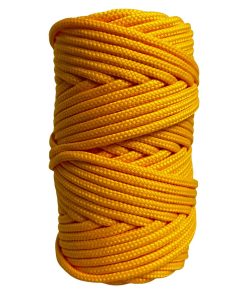 Corda Náutica de Polipropileno 5mm (50 Metros) – Cor: Amarelo