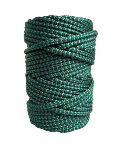 Corda Náutica de Polipropileno 6mm (50 Metros) – Cor: Verde Cabaré Com Prata ( Zig Zag )
