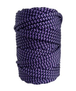 Corda Náutica de Polipropileno 5mm (50 Metros) – Cor: Violeta Com Azul Marinho ( ZigZag)