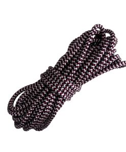 Corda Náutica de Polipropileno 5,0mm Com 10 metros – Cor: Vinho Com Branco ( Zig Zag )